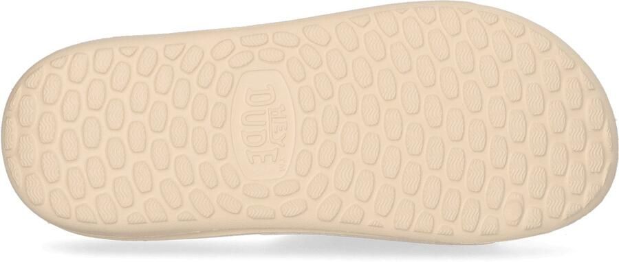 HEYDUDE Wave Slide Heren Slippers White Bone