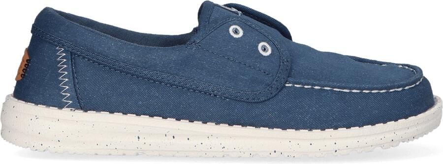 HEYDUDE Wendy Cru Stretch Canvas Dames Loafers Ensign Blue