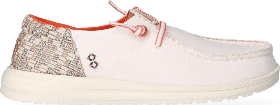 HEYDUDE Wendy Funk Jacquard Dames Instappers Beige