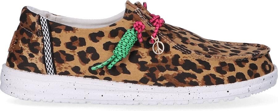 HEYDUDE Wendy Getaway Lace Dames Instappers Leopard