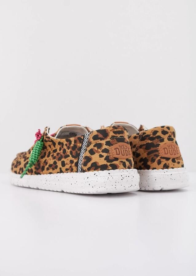 HEYDUDE Wendy Getaway Lace Dames Instappers Leopard