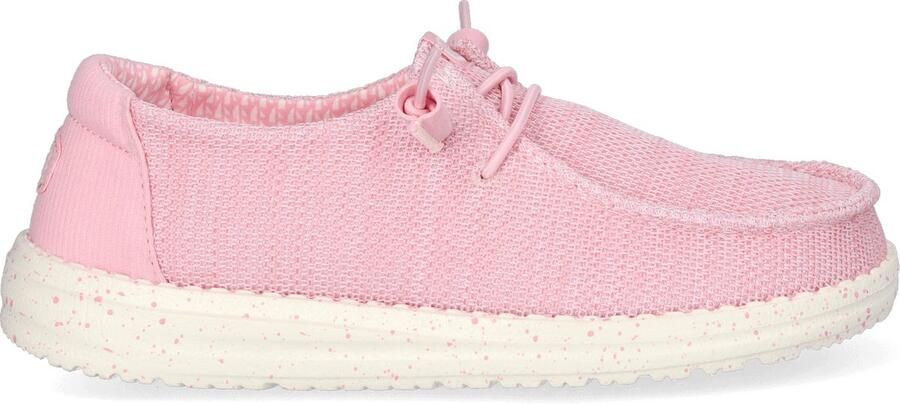 HeyDude Women's Wendy Stretch Sox Sneakers roze wit