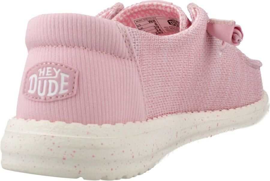 HeyDude Women's Wendy Stretch Sox Sneakers roze wit