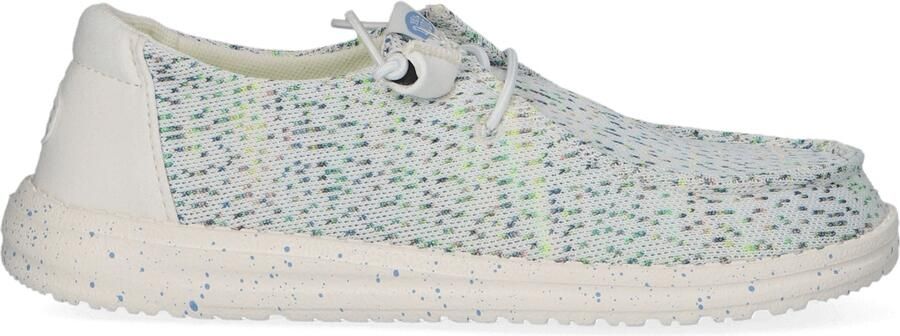HEYDUDE Wendy Stretch Speckle Dames Instappers White Multi