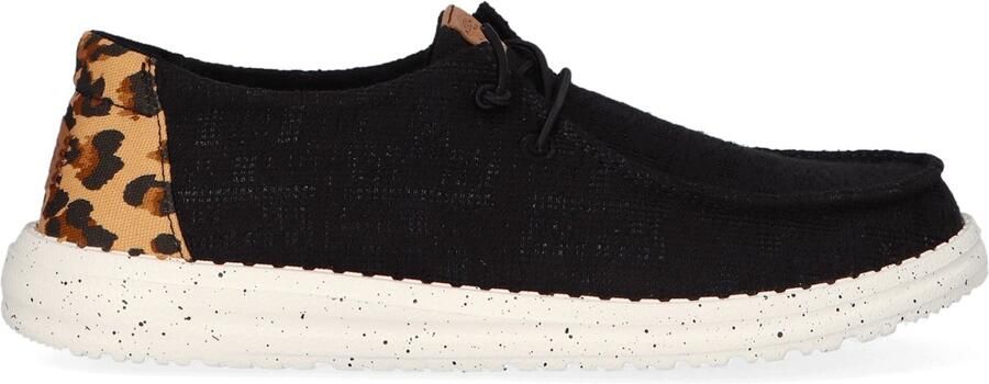 HEYDUDE Wendy Wildcat Dames Instappers Black Leopard - Foto 1