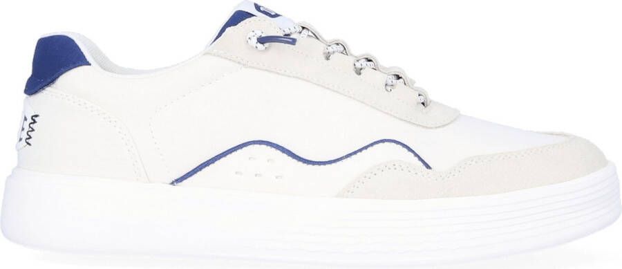 HEYDUDE Hudson Canvas Heren Sneakers White Navy