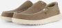 Hey Dude Casual Slip-On Canvas Schoen Brown Heren - Thumbnail 1