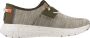 HEYDUDE Sirocco Sport Mode Heren Sneakers Green Dusty Olive Orange - Thumbnail 4