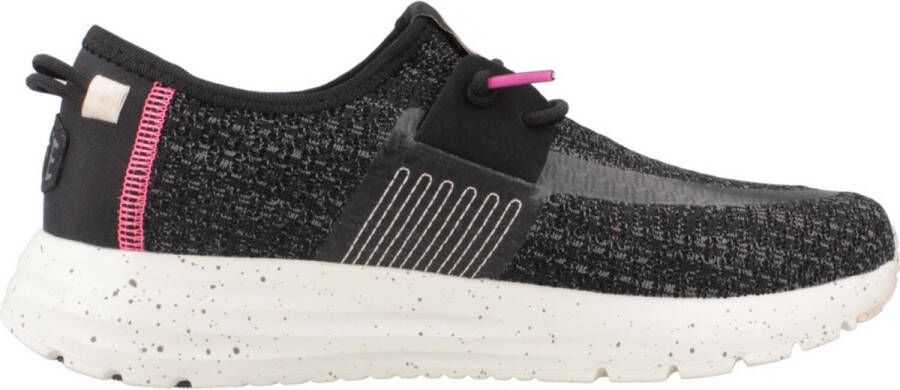 HEYDUDE Sirocco Sport Stripe Dames Sneakers Black