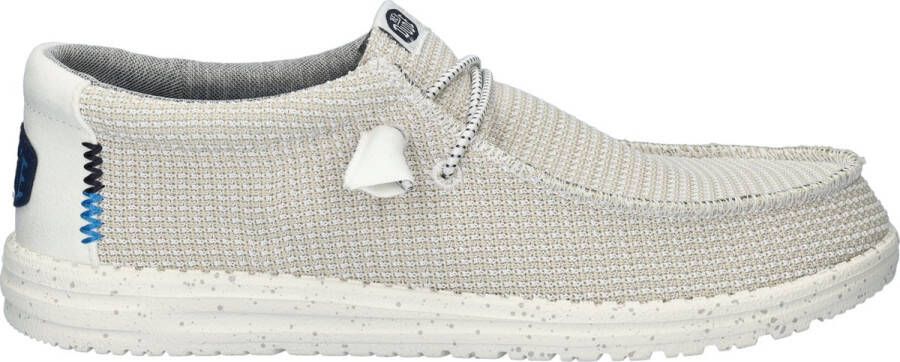 HEYDUDE Wally Sport Mesh heren instapschoen Beige wit