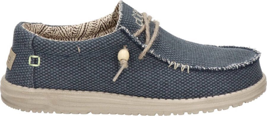 Hey Dude HEYDUDE Wally Braided Heren Instappers Blue Night Blauw HD40003-4NM