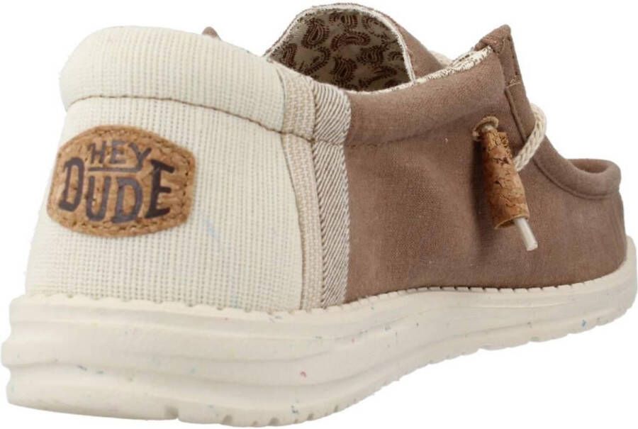 HEYDUDE Wally Break Stitch Heren Instappers Clay Taupe HD40015-0Y8