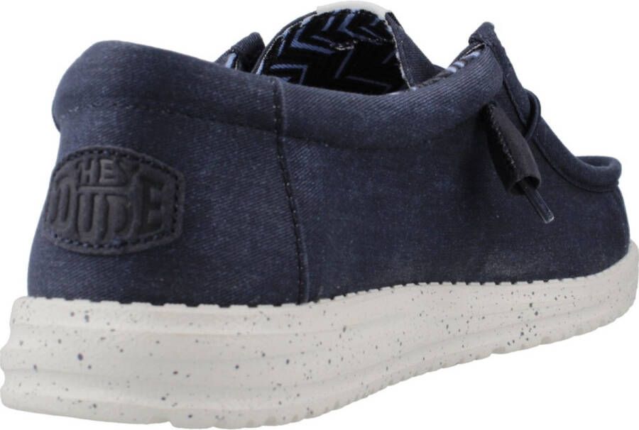 Hey Dude Canvas Schoenen Wally Natuurlijk Blue Heren