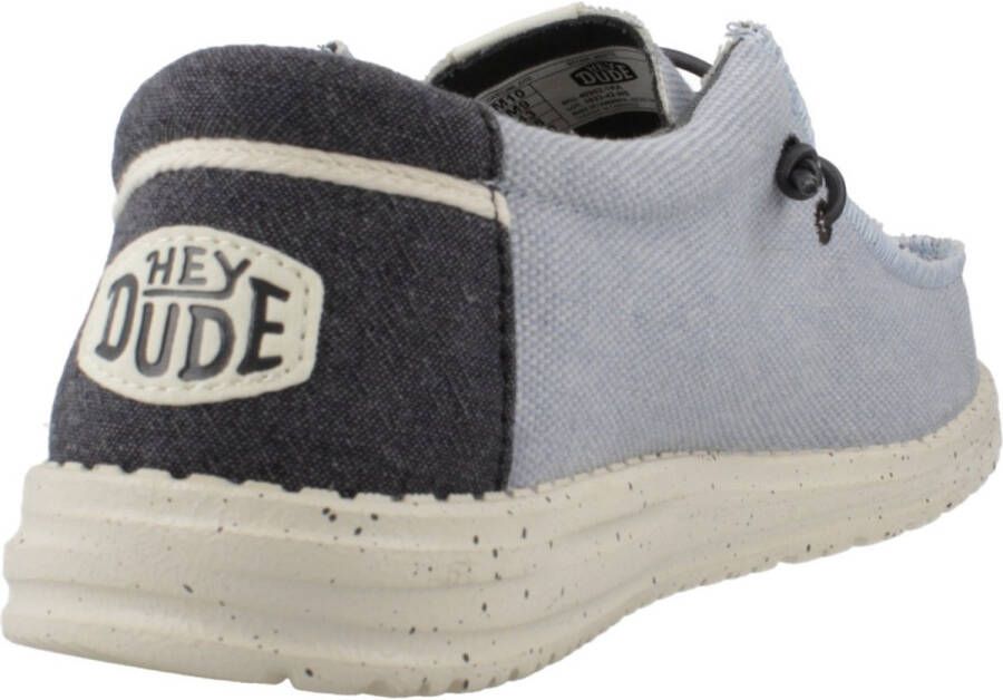 HEYDUDE Wally Coastline Jute Heren Instappers Stone White