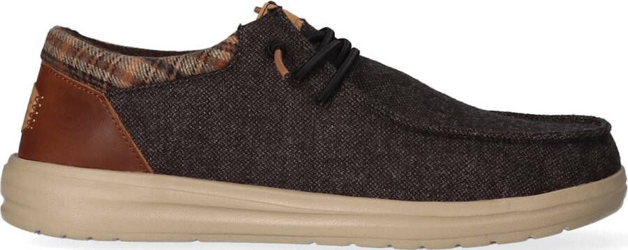 Hey Dude Bruine Wol Sneakers voor Heren Brown Heren