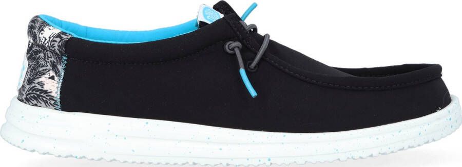 Hey Dude Wally H2O Tropical 40702-0FF Mannen Zwart Sneakers