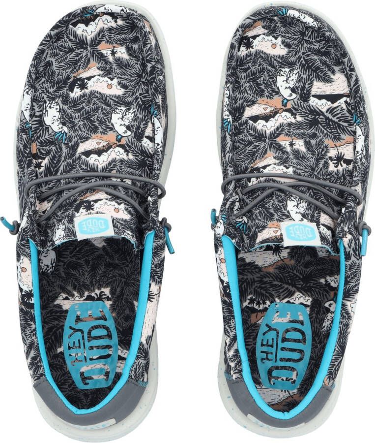 HEYDUDE Wally H2O Heren Instappers Tropical Black Tropical