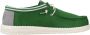HEYDUDE Wally Letterman Heren Instappers Green White - Thumbnail 1