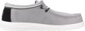 HEYDUDE Wally Letterman Heren Instappers Light Grey White - Grijs