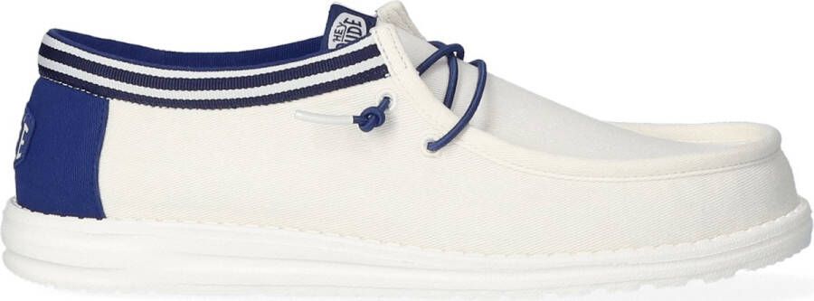 HEYDUDE Wally Letterman Heren Instappers White Blue