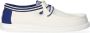HEYDUDE Wally Letterman Heren Instappers White Blue - Thumbnail 4