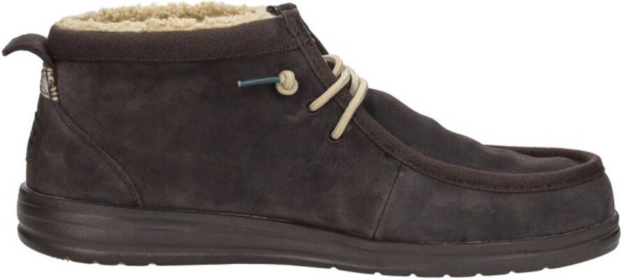 HEYDUDE Wally Mid GripR Warmth Heren Instappers Mole Brown