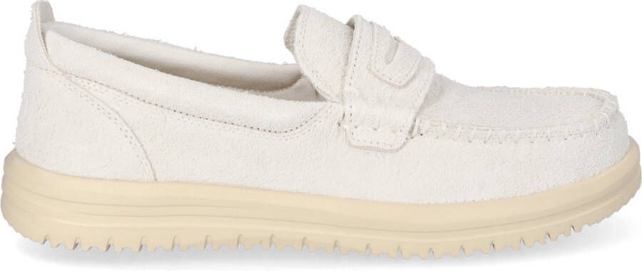 HEYDUDE Wally NXT Heren Loafers Suede Egret Wood Ash