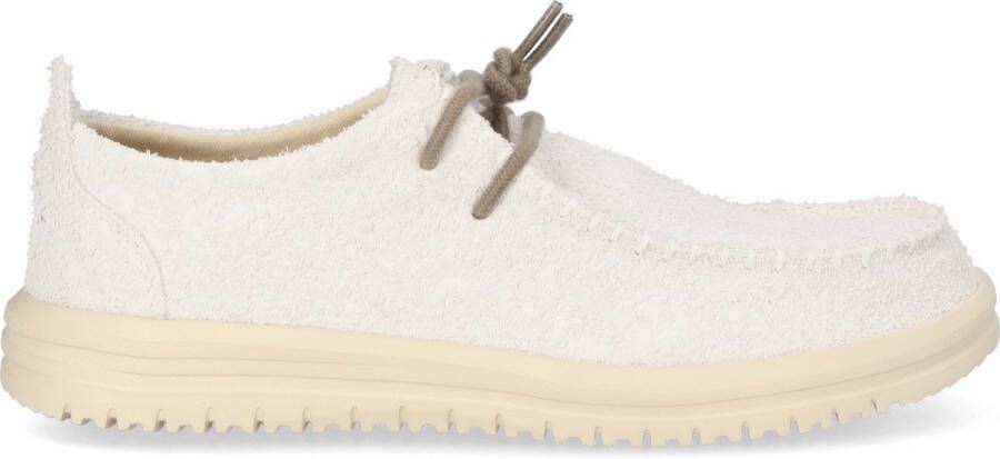 HEYDUDE Wally NXT Heren Mocassins Suede Egret Wood Ash