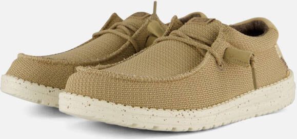 Hey Dude Sportieve Mesh Mocassin Schoenencollectie Beige Heren