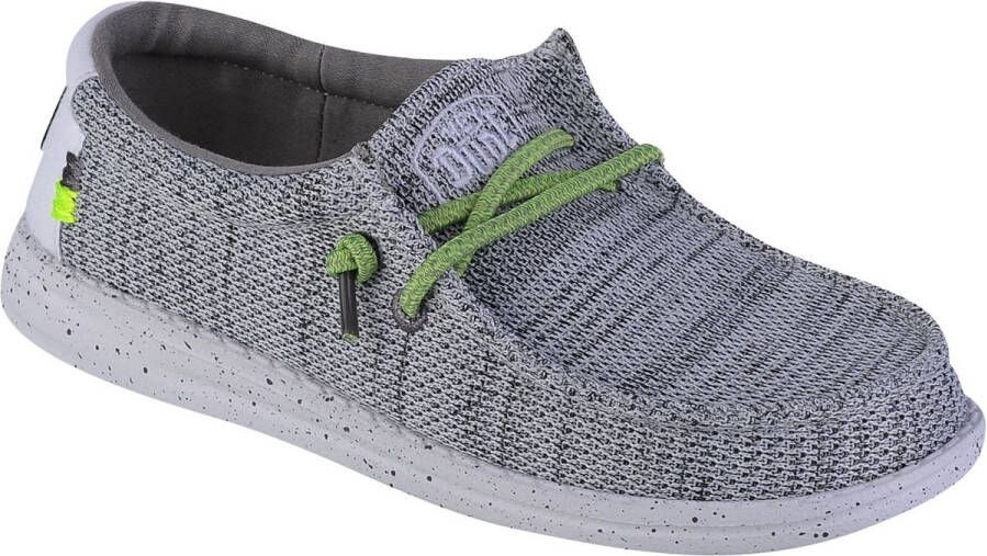 Hey Dude Wally Youth Sox 40049-1KA voor een jongen Grijs Sneakers