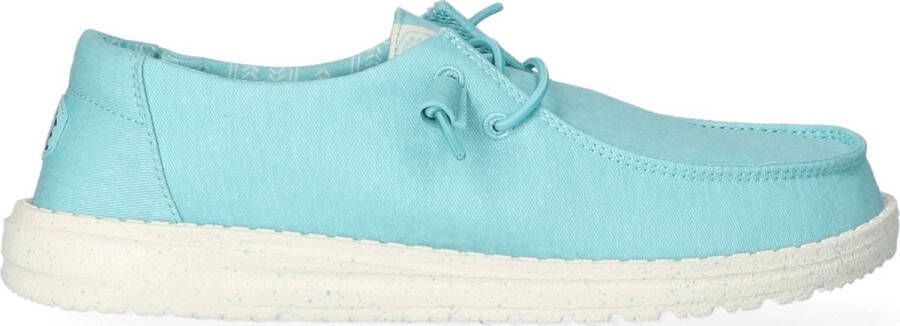 HEYDUDE Wendy Canvas Turquoise Instappers HD40902