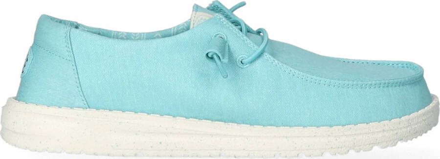 HEYDUDE Wendy Canvas Turquoise Instappers HD40902
