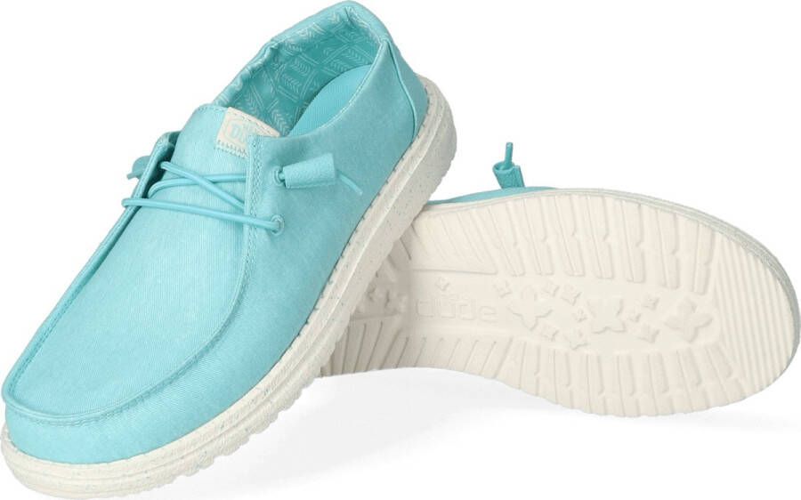 HEYDUDE Wendy Canvas Turquoise Instappers HD40902