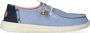 HEYDUDE Wendy Chambray Boho Dames Instappers Blue - Thumbnail 1
