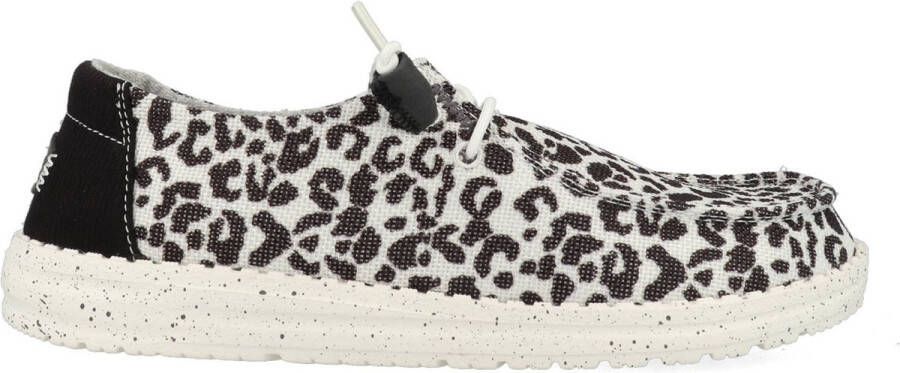 Heydude Instappers Wendy Leopard HD40735-097 Zwart Grijs