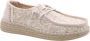 HEYDUDE Wendy Espadrille Retro Palm Dames Instappers Pale Pink White - Thumbnail 1