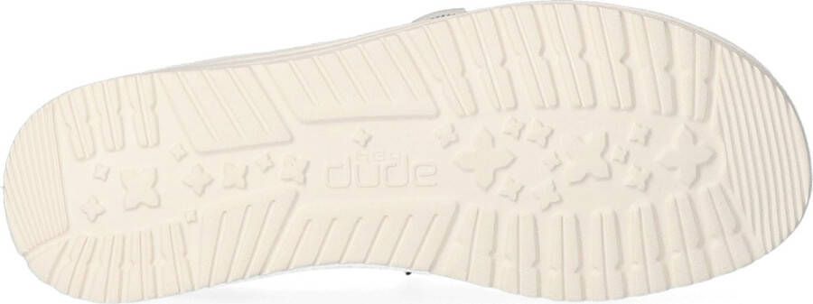 HEYDUDE Wendy Funk Jacquard Dames Instappers White