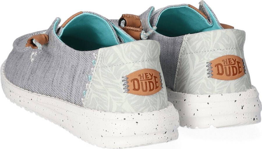 HeyDude Women's Wendy Heathered Slub Tropical Sneakers grijs