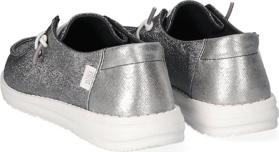 HEYDUDE Wendy Metallic Sparkle Dames Instappers Charcoal
