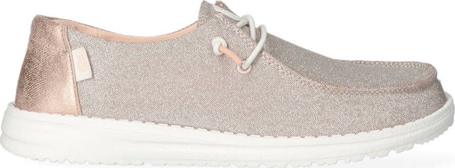 Hey Dude Wendy Mettalic Sparkle 41082-7D9 Vrouwen Goud Sneakers