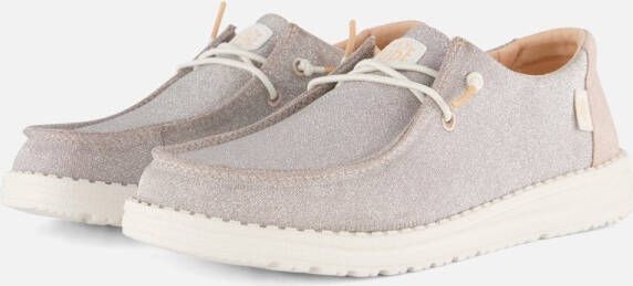 Hey Dude Wendy Mettalic Sparkle 41082-7D9 Vrouwen Goud Sneakers