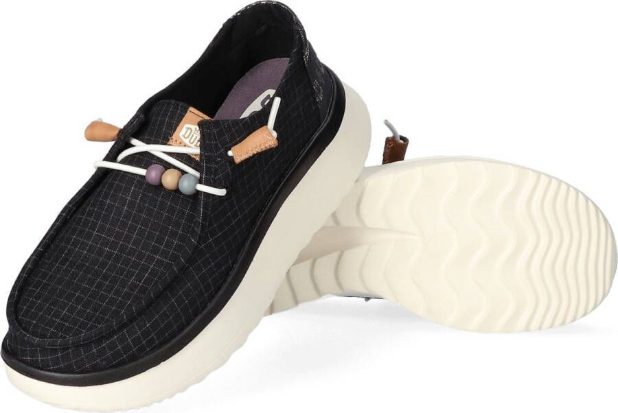 HEYDUDE Wendy Peak Baja Dames Instappers Stripe Black