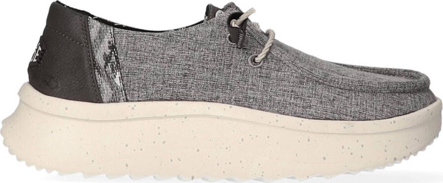 HEYDUDE Wendy Peak Woven Dames Instappers Charcoal