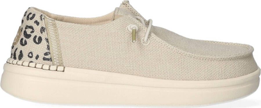 HEYDUDE Wendy Rise Leo Cream Dames Instappers HD40204-13R