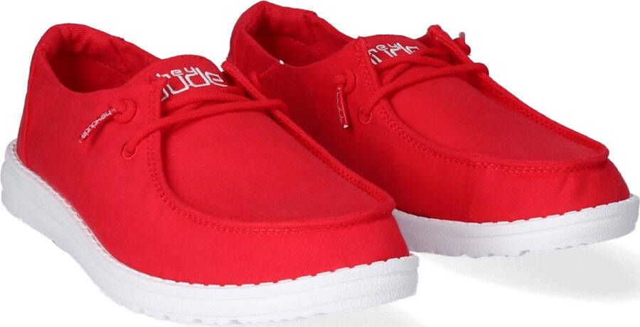 HEYDUDE Wendy Slub Dames Instappers Red