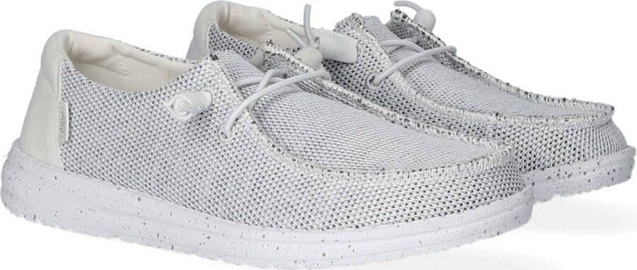 HEYDUDE Wendy Sox Instappers grijs Canvas Dames