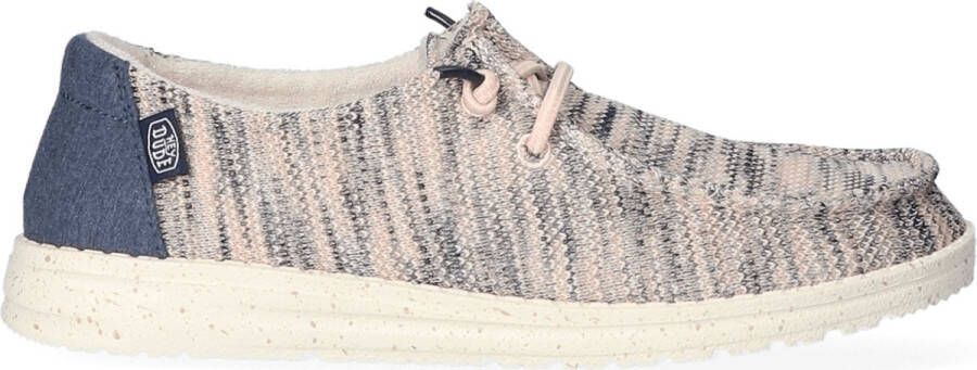 Hey Dude HEYDUDE Wendy Sox Veterschoenen roze Canvas Dames - Foto 1