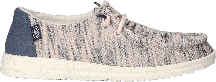 Hey Dude HEYDUDE Wendy Sox Veterschoenen roze Canvas Dames - Foto 1