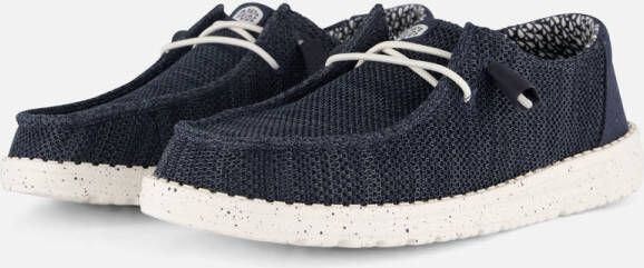 HEYDUDE Wendy Streetch Sox Instappers blauw Dames