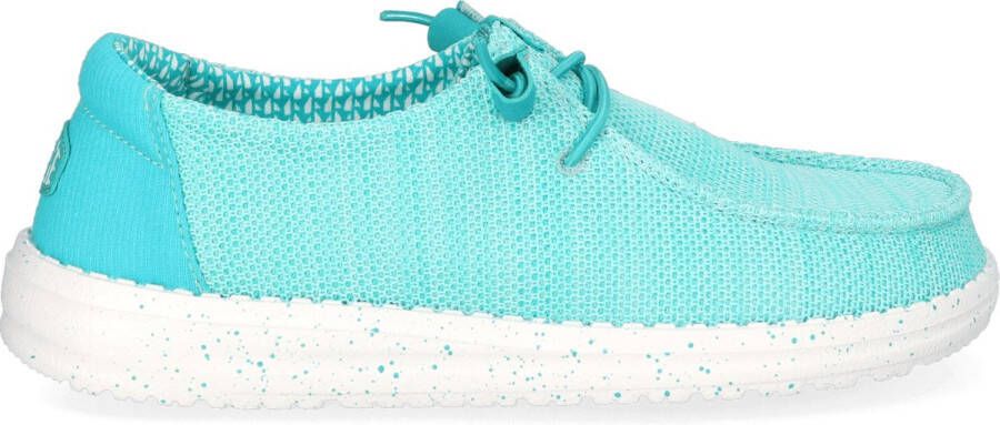 HEYDUDE Wendy Stretch Sox Dames Instappers Ceramic Blue
